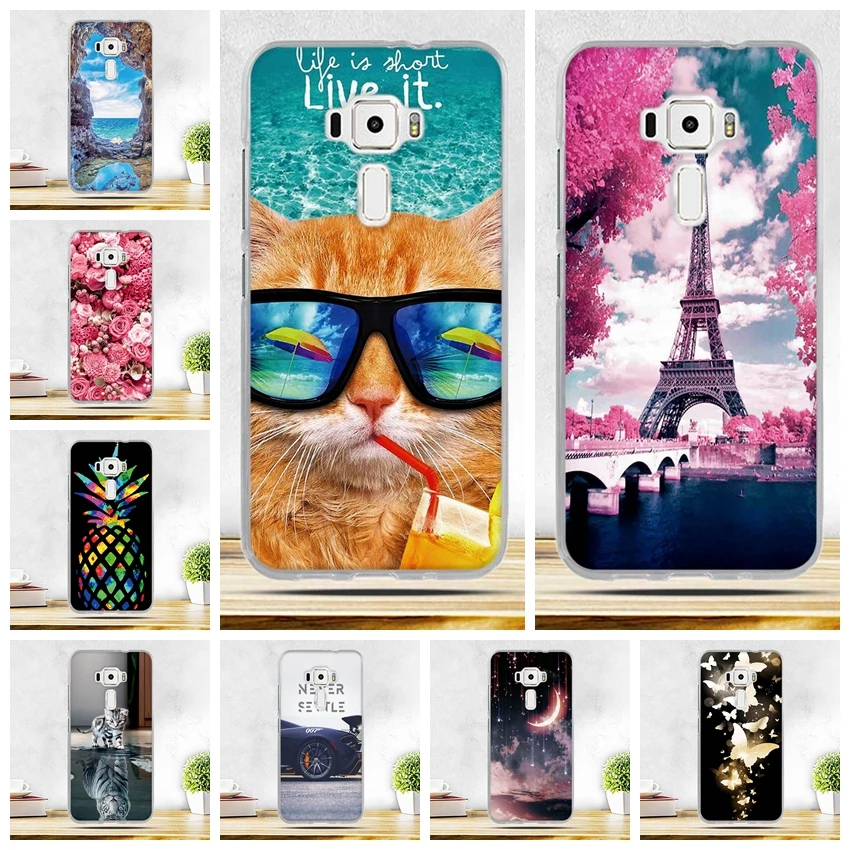 

Luxury Soft Silicone TPU Case For Asus Zenfone 3 ZE520KL Scenery Printing Phone Case for Asus Zenfone 3 ZE520KL ze550kl Bags