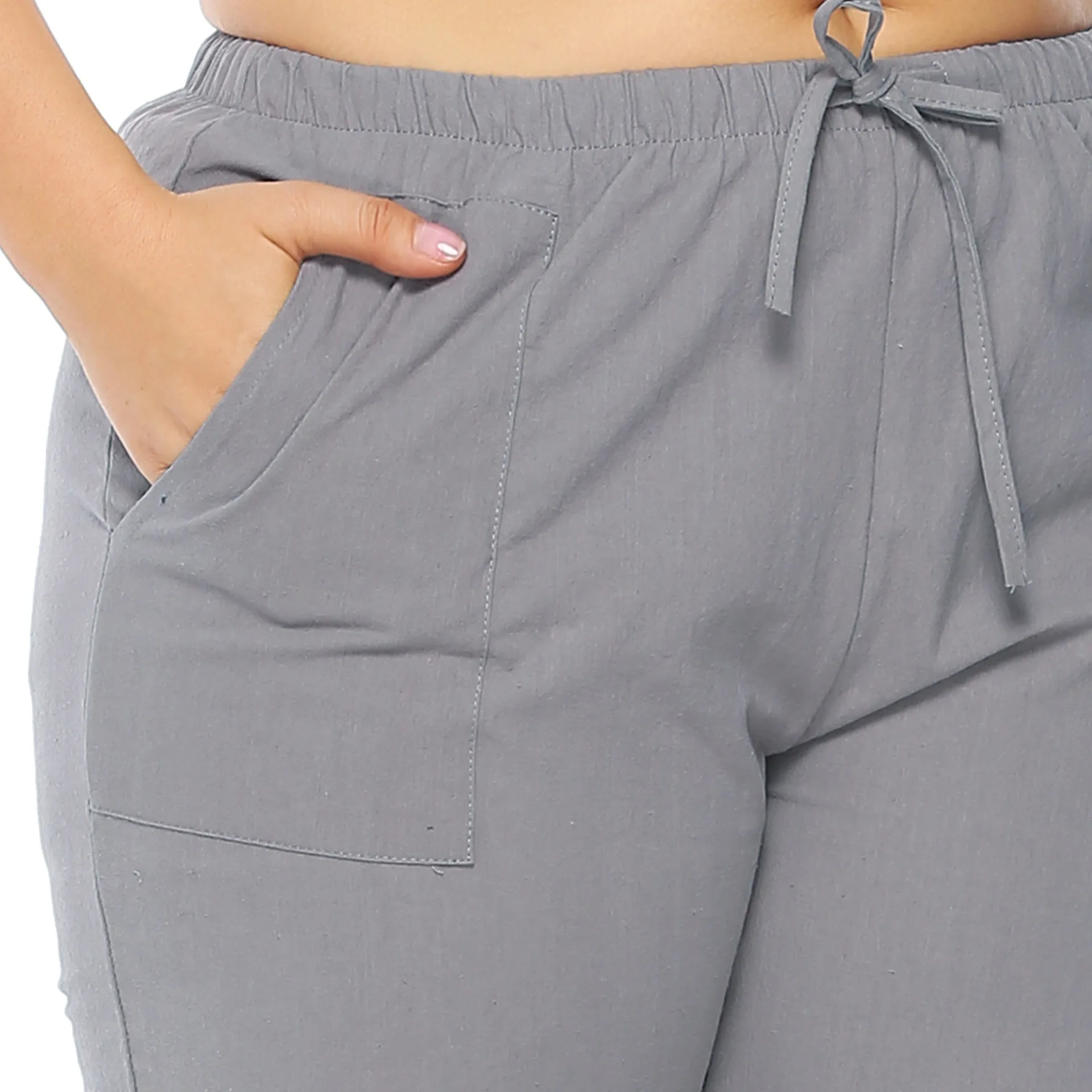 Брюки женские летние свободные с высокой талией|Брюки |