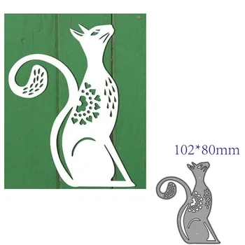 

metal cutting dies cut die mold Animal cat decoration Scrapbook paper craft knife mould blade punch stencils dies