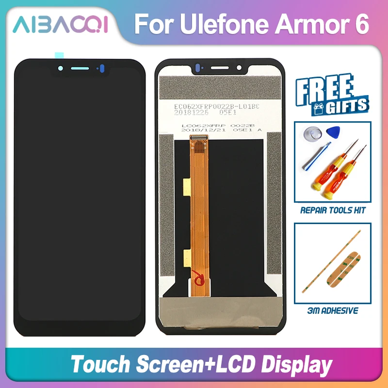 6,2 дюймовый сенсорный экран+ 2246x1080 ЖК-дисплей в сборе для Ulefone Armor 6/Armor 6E Android 8,1 телефон