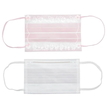 

10PCS Childern Kids Disposable Mouth Face Mask Cartoon Dustproof Non-Woven Fabric Protection Mask Random Color