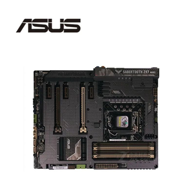 

For Asus SABERTOOTH Z97 MARK 1 Desktop Motherboard Z97 LGA 1150 For Core i7 i5 i3 SATA3 USB3.0 Original Used Mainboard