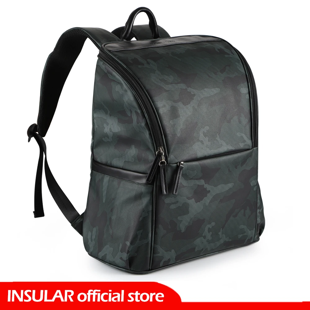 

INSULAR Diaper Bag Backpack for Dad Large Waterproof Travel Baby Bag Changing Pad / Stroller Straps / Wet Bag