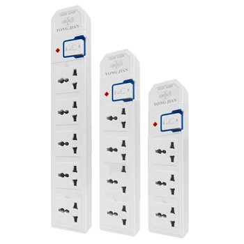 

10A 250V 2000W Multiple AC Electrical Rewireable Power Strip 3 4 5 6 Outlets US EU UK AU CN Outlets Extension Socket Cord Cable
