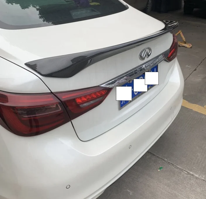 Для Infiniti Q50 Q50S спойлер для губ крыло из углеродного волокна заднее крыло багажника
