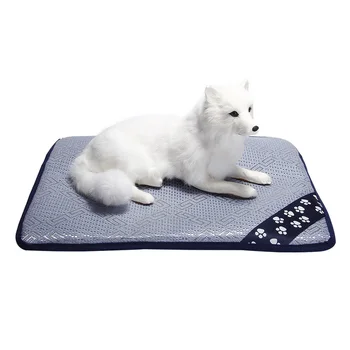 

New Ice silk pet summer sleeping mat kennel summer dog cat mat ice pad pet cushion for Teddy small large dog