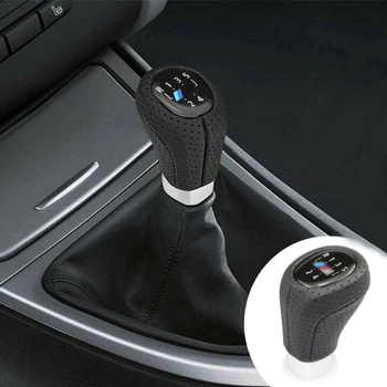 

1PC 5 Speed Car Gear Shifter Knob Shift Lever Stick For BMW 3 5 6 Series Black