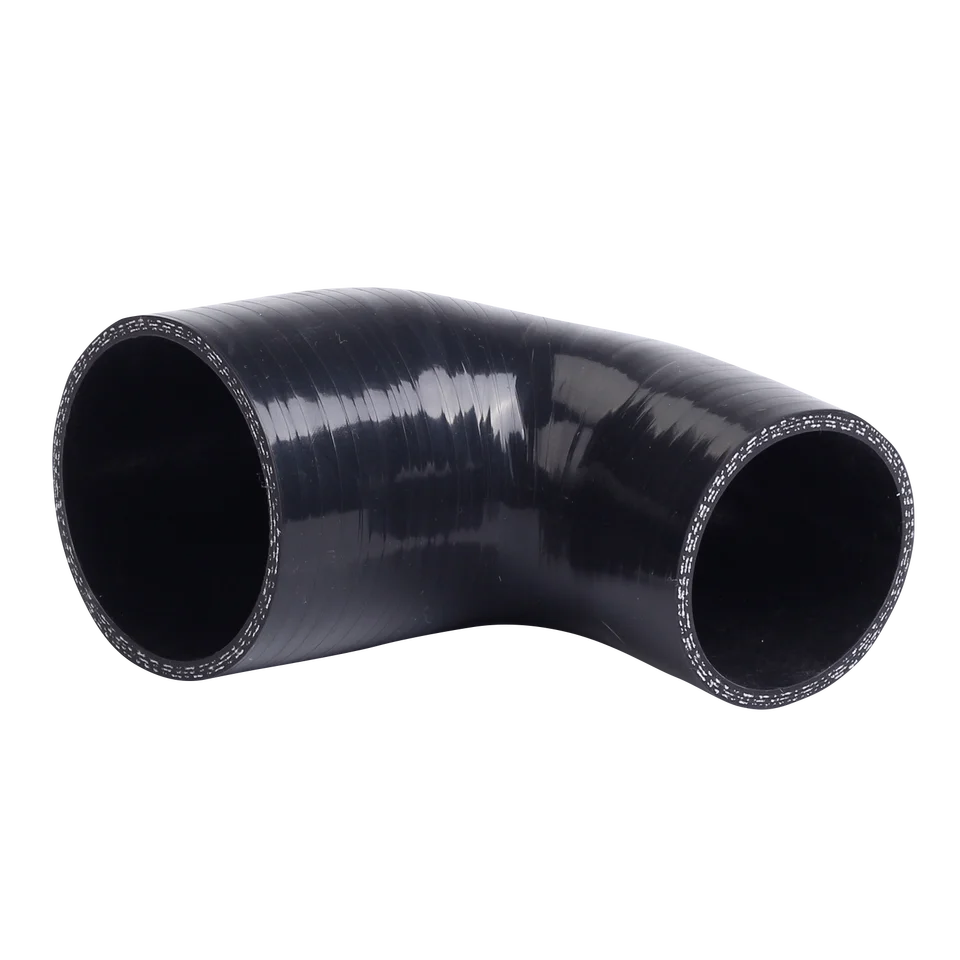 GASHER 90 Degree Elbow Silicone Hose - 2" ID, 6.3" Leg, 4-Ply With T-Bolt Clamps For Turbo Intercooler - View #4