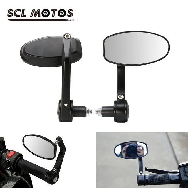 SCL MOTOS – rétroviseurs de moto, 1 paire, 7/8 pouces, bout de guidon, pour  YAMAHA DUCAT, Cafe Racer, Victory, Triumph, Daytona, nouveau - AliExpress