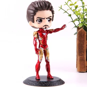 

Marvel Comics Q Posket Figure Iron Man Spiderman Action Figure Marvel Peter Tony Avengers Figure PVC Collectible Model Toy