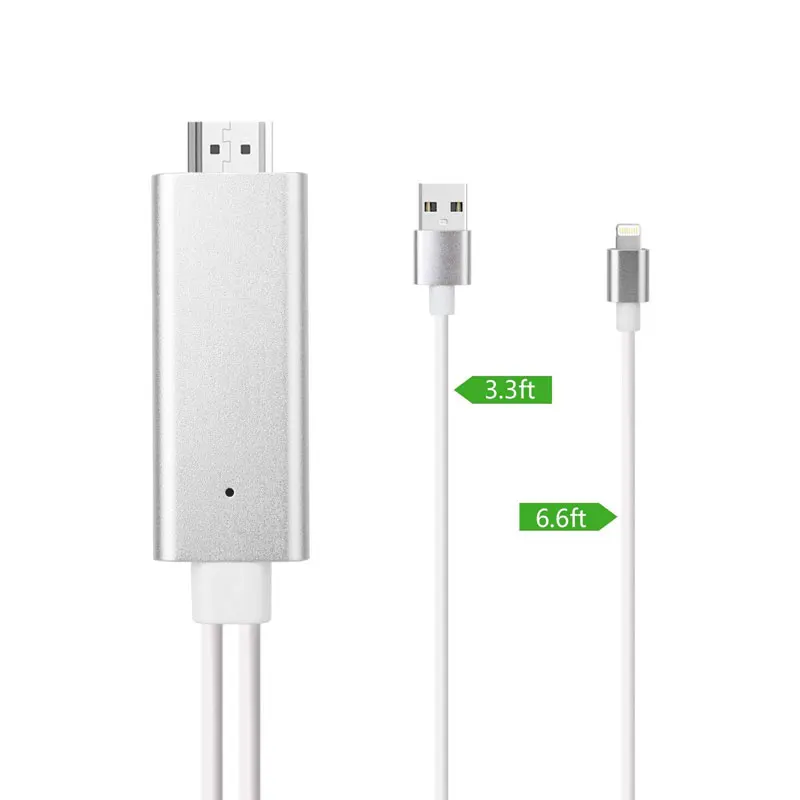 HDMI кабель для Lightning-HDMI кабель HD tv AV адаптер USB кабель 1080P для iPad Air/iPad mini 2 3 4 iPhone X 8 7 6S Plus iOS