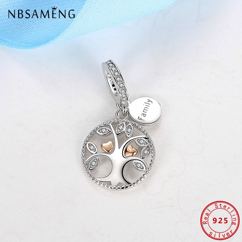 925 Sterling Silver Bead Charm Family 