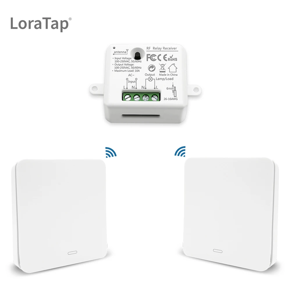 Remote Control Light Ventilator Fan Wireless Switch Kinetic Self Powered RF 433Mhz No Battery No WiFi No Wire Needed Easy to use afbeelding