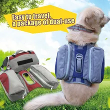 Открытый Собака седло рюкзак многофункциональный переноски сумки для пеших прогулок обучение BJStore