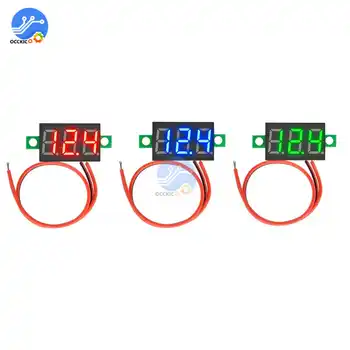 

2-wire 0.36inch Mini Digital Voltmeter DC 4.7-32V LED digital display voltage tester Red Blue Green