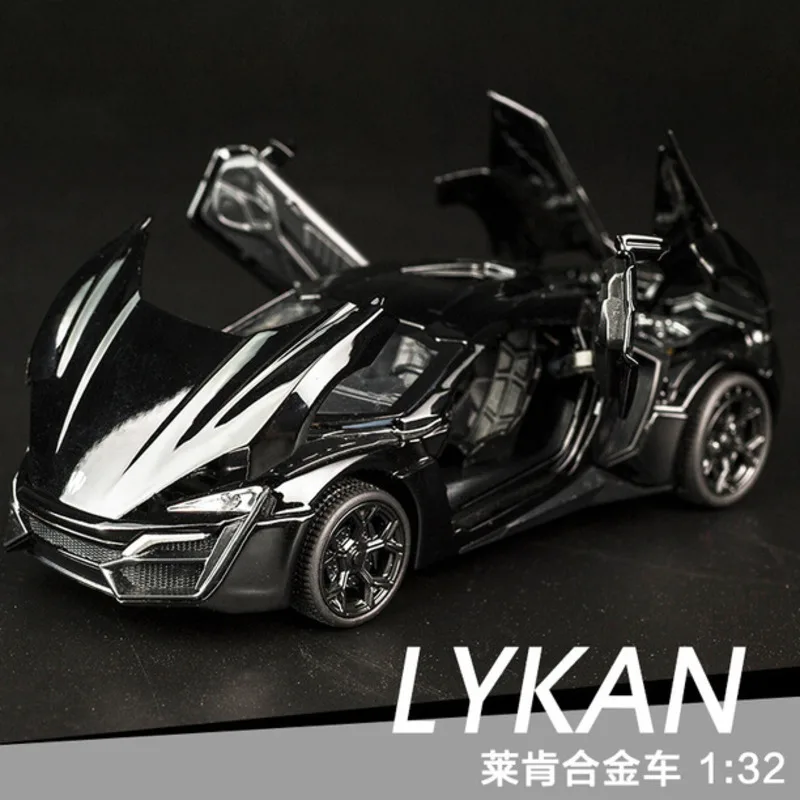 Kids Toys 1?32 Laiken Car Model Transformed Into Die-cast Alloy Vehicle Metal Supercar With Pull Back Simulation Children Toys