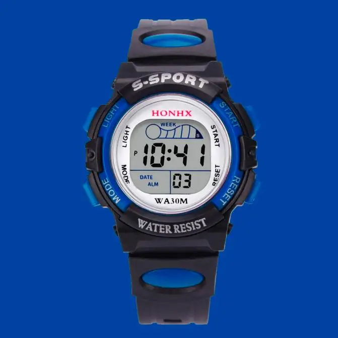 

Man's Watches Waterproof Children Digital LED Sports Alarm Date zegarek elektroniczny relojes inteligentes para hombre 2019