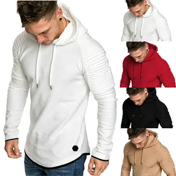 

2019 Brand New Mens Hooded Plain Sweatshirt Fall Winter Pullover Hoodie Sports Sweat Shirts Female Autumn Tracksuits Tops