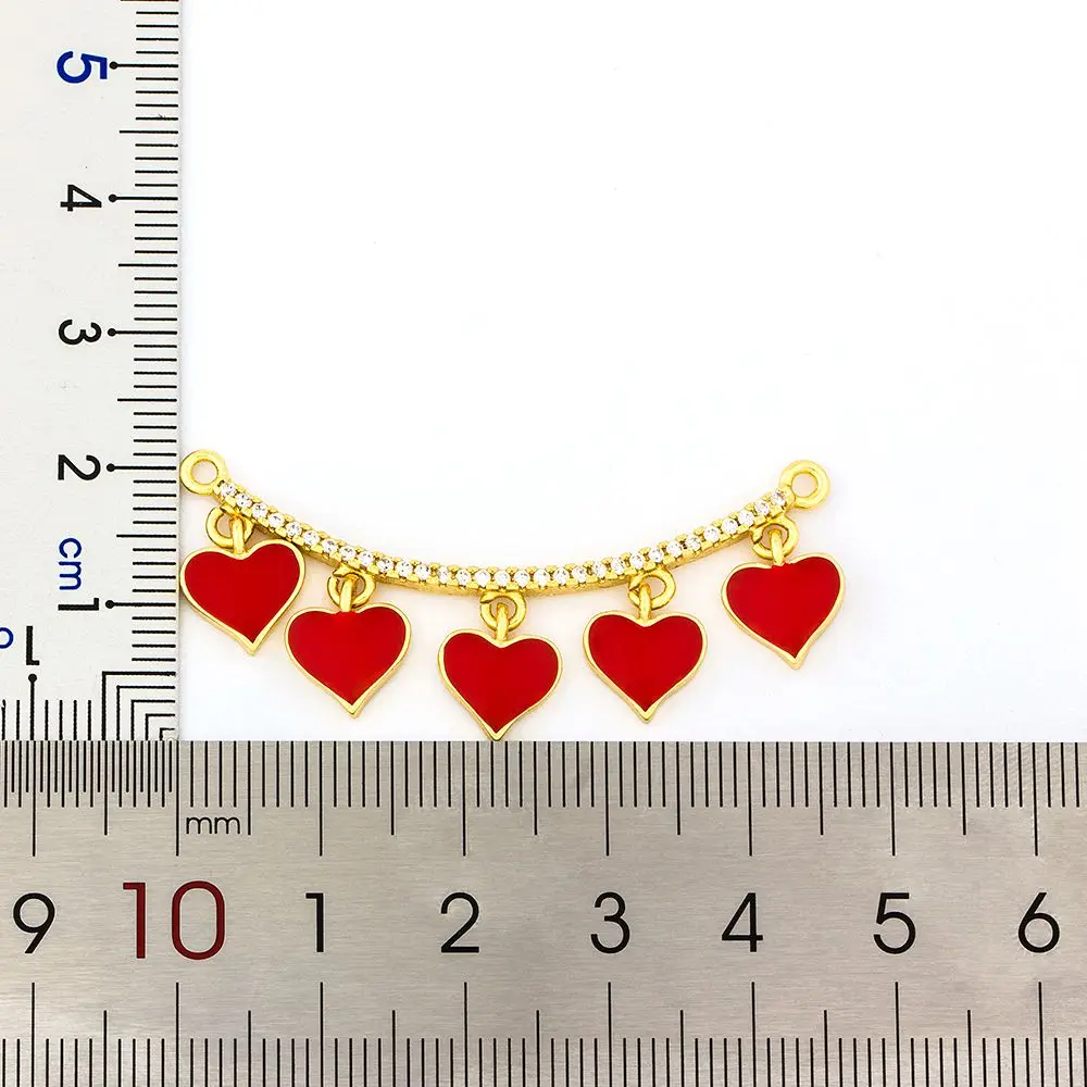 Classic Black/Red Color Copper Zircon Heart Shape Pendant Necklace for Women Best Party Wedding Jewelry Support Dropshipping