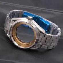 Детали часов 41 мм чехол для часов 20 мм ремешок с латунным покрытием 316L S стальной ремень подходит для ETA 2836/2824 Miyota8215 821A механизм для мужчин