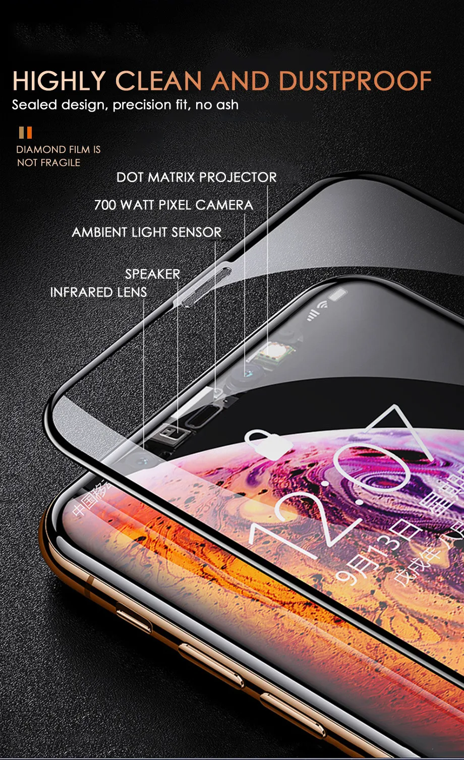 9D Защитное стекло для iphone X XS 11 Pro MAX XR стекло на iphone X XS MAX 11 Pro MAX XR защита экрана закаленное стекло flim