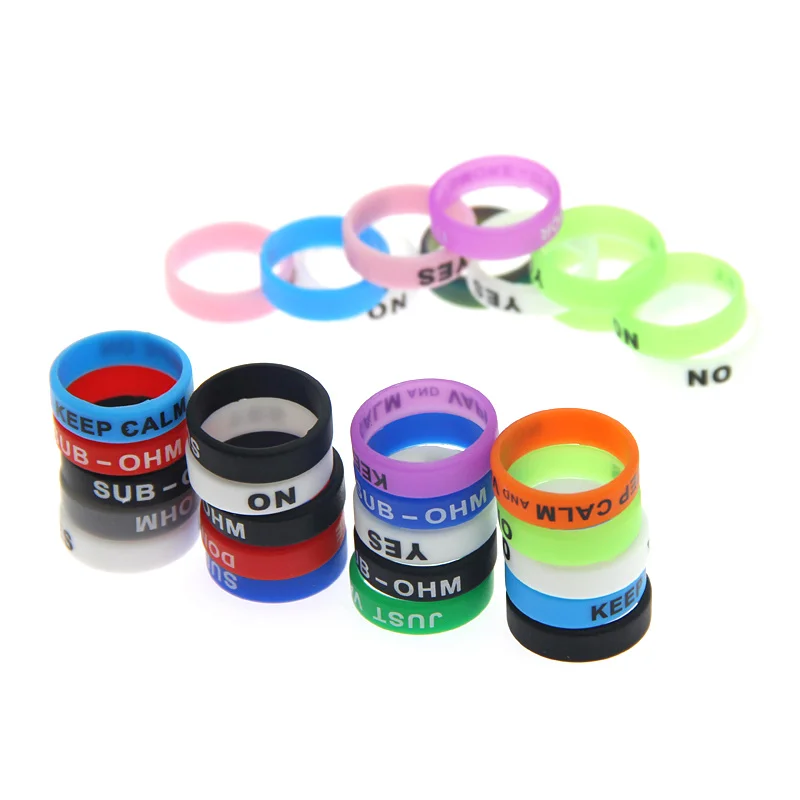 

100Pcs/Lot Vape Band Silicone Ring Protection Decoration Electronic Cigarette Accessories for Zero Nord Pod Atomizer Mod Rda Rta