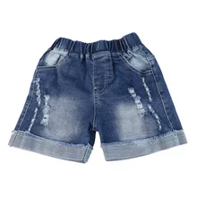 BOY'S Denim Shorts Summer New Products Childrenswear Children‘s Jeans Pure Cotton Washing Water Children Fashion-Style