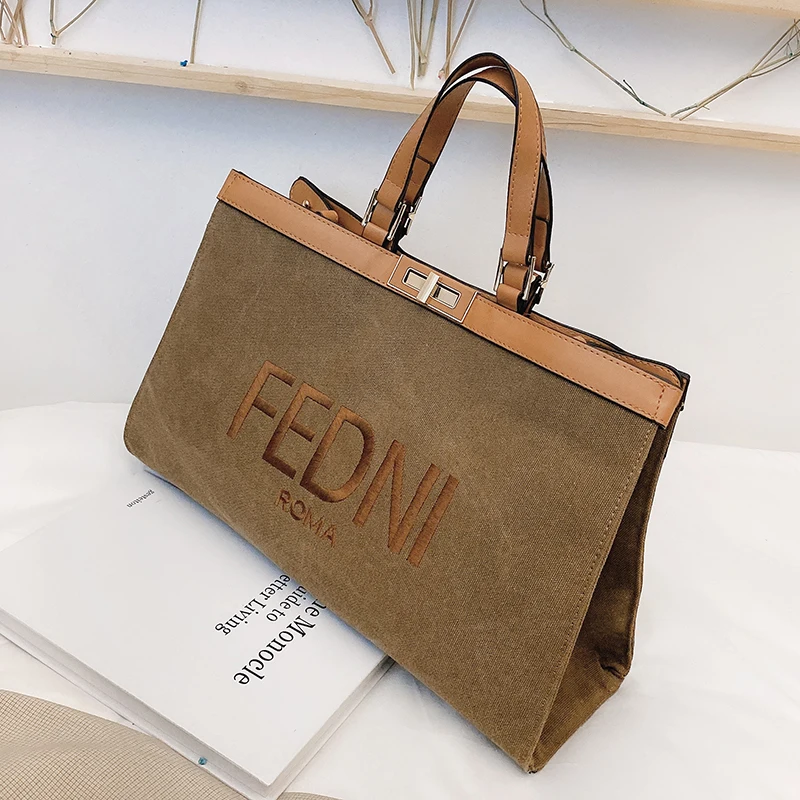 

New Fashion Women Single Shoulder Bag Casual Canvas Tote Bag Simple Large Capacity Handbags Women Crossbody Bags Channels GG