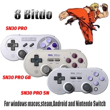 8bitdo – manette de jeu SN30 Pro, sans fil, Bluetooth, contrôleur de jeu, Joystick, pour Nintendo Switch et macOS Android