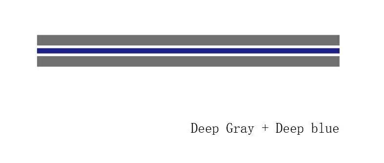 Красочные гоночные полосы автомобиля капот стикер для сиденья ATECA FR X-Perience авто капот крышка двигателя Декор наклейки - Название цвета: Deep gray-D Blue