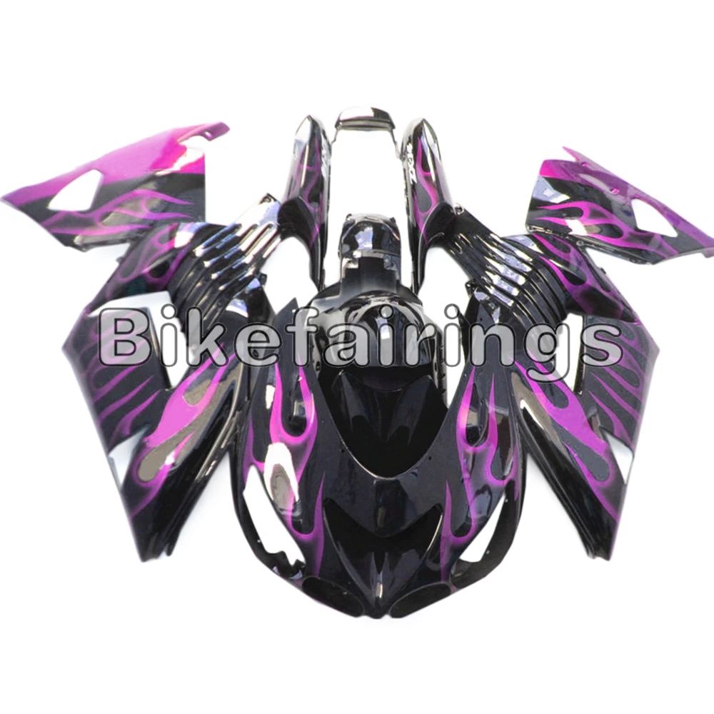 Sportbike черный и фиолетовый пламя обвес для Kawasaki ZX14R 2006 2007 2008 2009 2010 2011 литье под давлением мотоциклетные чехлы