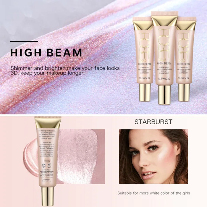 Хайлайтер крем для придания яркости контурам светящийся макияж Bronzer Cosmetics 998