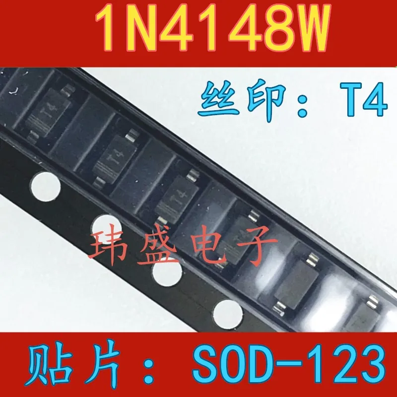 10 шт./лот IN4148 1N4148W T4 SOD123 1206 высокое качество