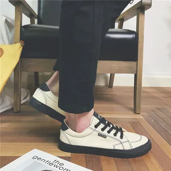 

2019 hotsale autumn new men's low-top casual canvas students low-cut fashion shoes S3116-3140 C1