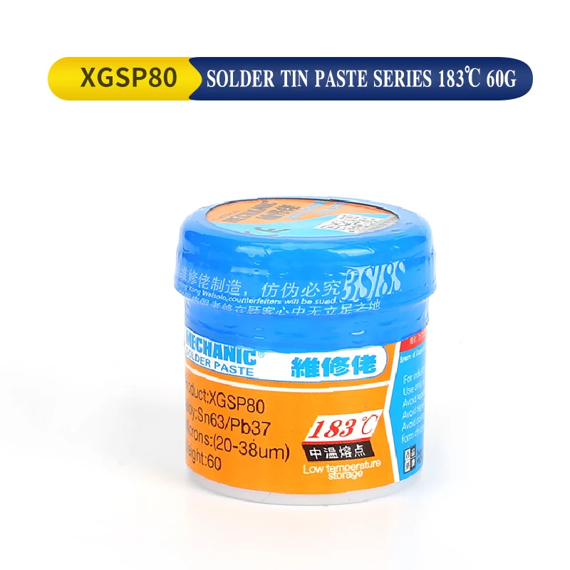 Флюс флюса XGZ40 Sn63/Pb37 температура плавления 183 ℃ оловянный паяльный флюс Сварочная