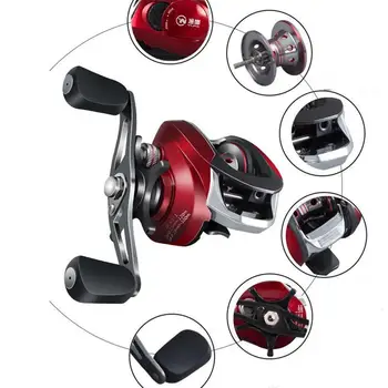 

HiMISS 7axis Low-Profile Reel High Magnetic Braking Force Fishing Reel