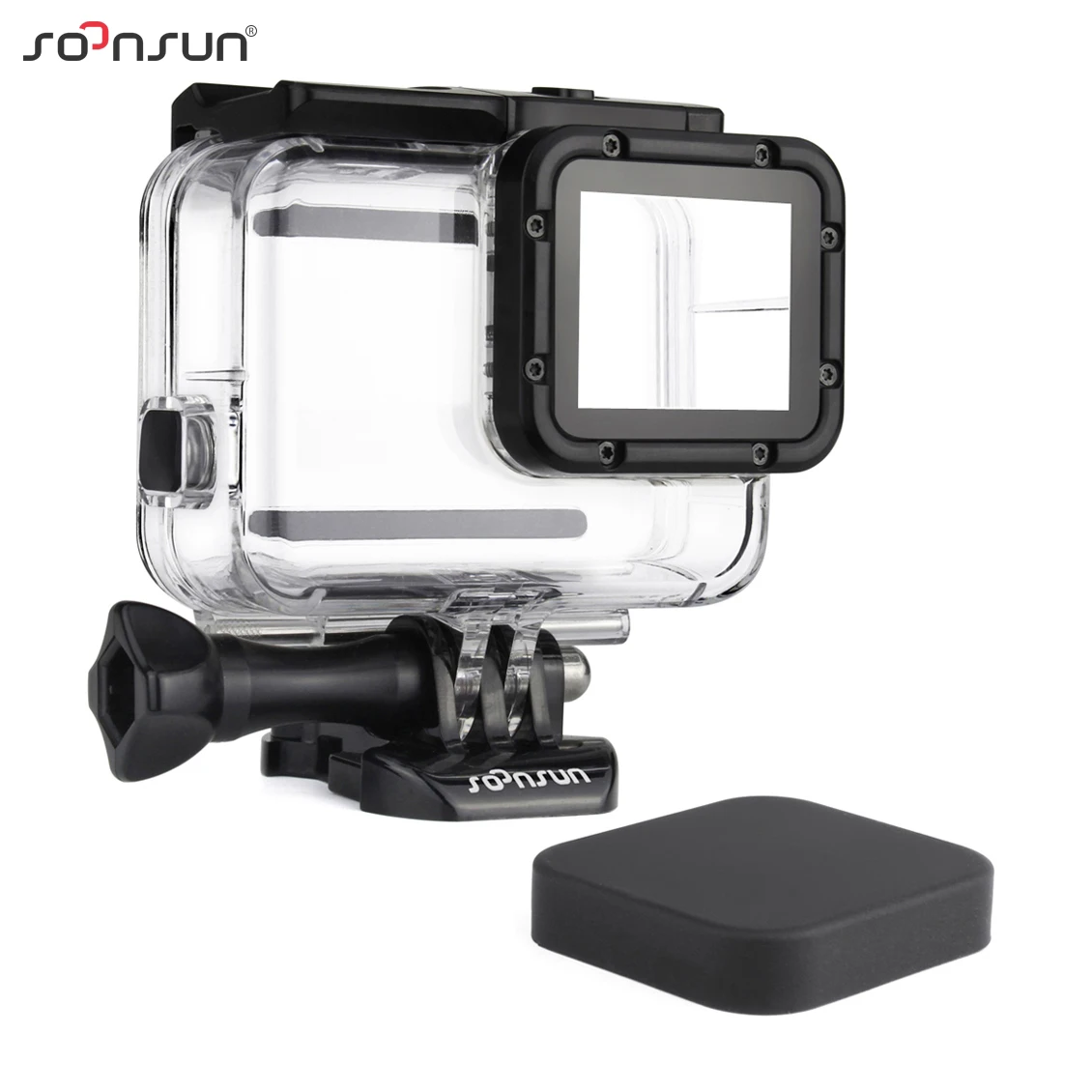 Funda Protectora Impermeable para cámaras GoPro Hero 7 SOONSUN Pack de 3 filtros de Buceo Color Plateado y Blanco