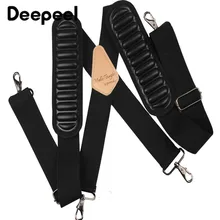 Deepeel 1 шт., 5 см* 120 см, мужской плечевой ремень с воздушной подушкой, инструмент, подтяжки, 4 крючка, X-Back, подтяжки, регулируемые эластичные подтяжки YB614