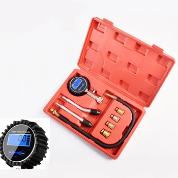 

Gauge Pressure Tester Test Tool Kit Metal Set Supplies Detector Diesel