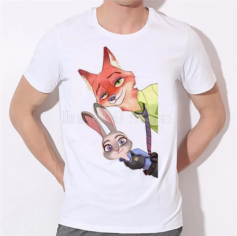 GILDAN Zootopia Judi 2019 новая модная одежда летние мужские топы для мальчиков с короткими рукавами и принтом футболки, костюм футболка