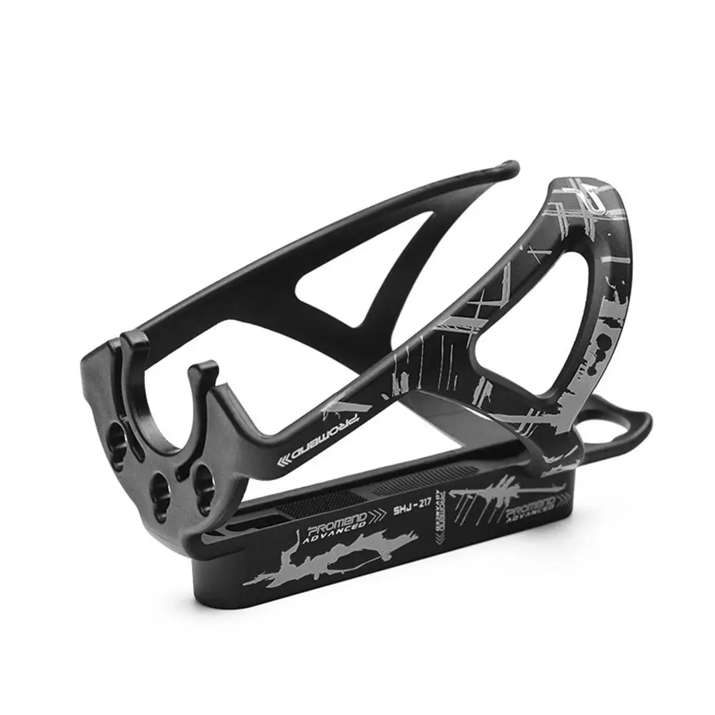 Держатель бутылки для велосипеда стальная ручка MTB дорожный велосипед подставка для бутылки для воды держатель с шиной ложкой горный складной велосипед клетка - Цвет: Dark Grey