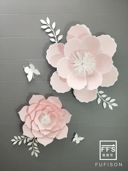 

FFS Paper Flowers DIY Backdrop Wall sticker Wedding Decoration Room Decor Bachelorette Party Wedding Centerpieces