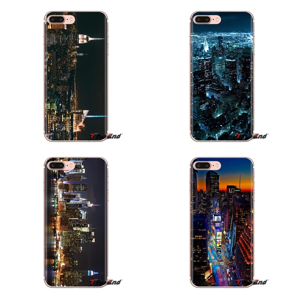 For Xiaomi Mi6 Mi 6 A1 Max Mix 2 5X 6X Redmi Note 5 5A 4X 4A A4 4 3 Plus Pro Manhattan New York City NIGHT USA Soft Housing Case |