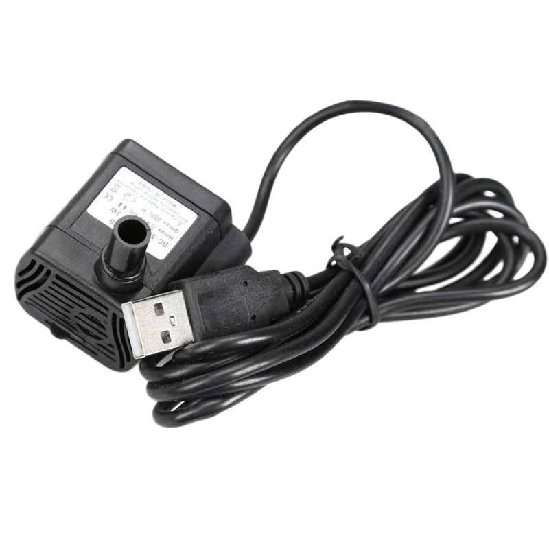 New Ultra-Quiet Mini Brushless Usb Water Pump 5V 70Cm Submersible Fountain Aquarium Circulating | Дом и сад