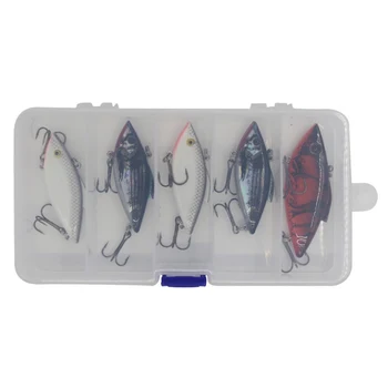 

New 5pcs/lot fishing lure Set 3D Fishing Eyes Sinking strong durable Artificial Hard Baits Fishing Tackles