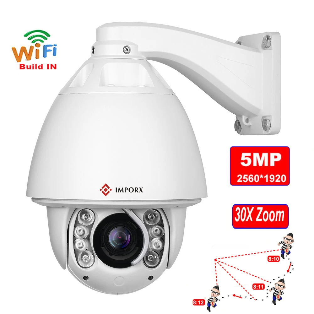 『Video Surveillance!!!』- IMPORX 5MP 30X Optical Zoom WIFI Auto Track
PTZ IP Camera SONY IMX335 AI Humanoid Detection Recognition Tracking
Surveillance