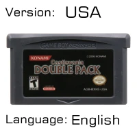 Double Pack USA 32 бит видеоигры картридж Консоли Карты для nintendo GBA кастлевания серии Asia of Sorrow Circle Of The Moon Harmony Dissonanc - Цвет: Double Pack USA