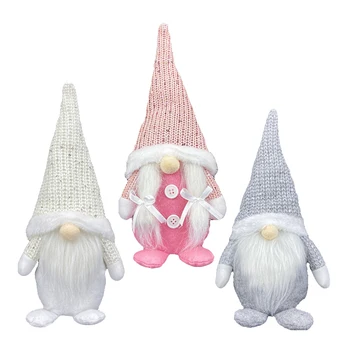 

3 Pcs Christmas Faceless Gnome Santa,Xmas Tree Ornament Doll Decoration for Home Gifts,Happy New Year