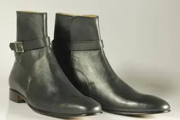 

High Quality New Fashion Men Pu Leather Buckle Boots Male Casual Classic Trendy Vinage Chelsea Boots Zapatos De Hombre TV498