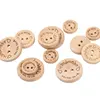 50Pcs 2Hole Natural Wooden Buttons handmade with love wood Button For Scrapbooking Craft DIY Baby Clothing Sewing Accessories 1